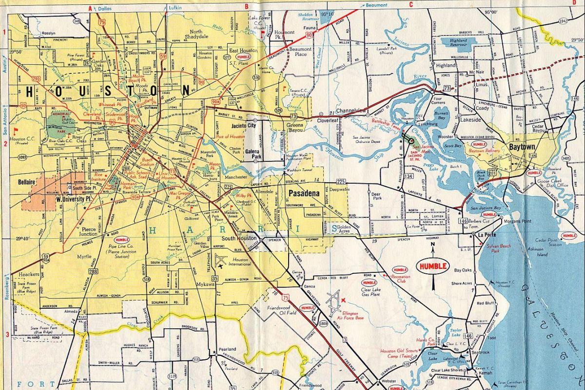 Houston na mape