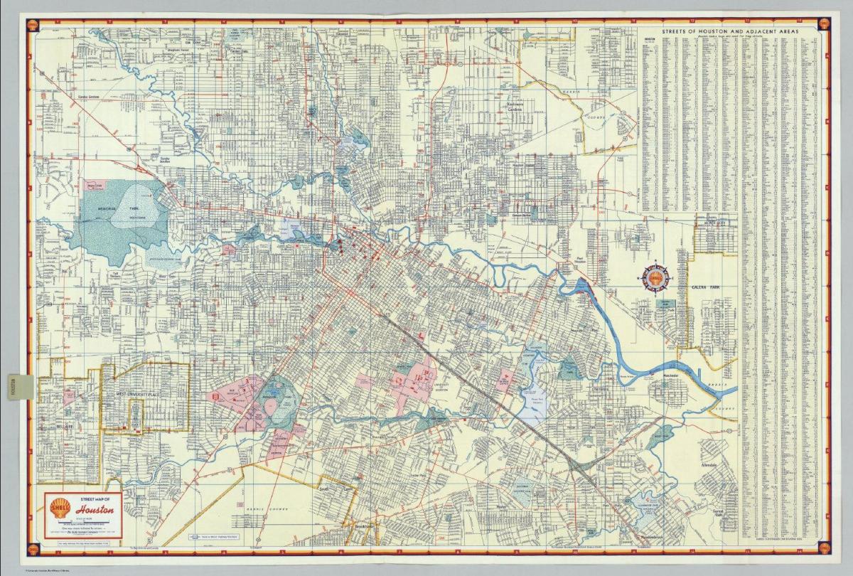ulica mapu Houston