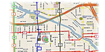 Houston autobusových liniek mapu