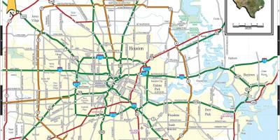 Mesto Houston mapu