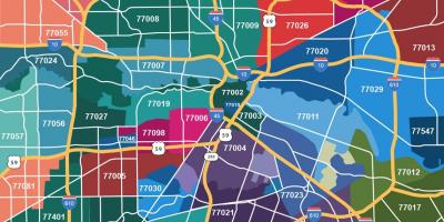 Mapu Houston predmestia