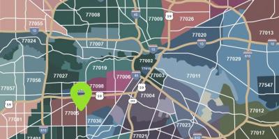 Kľúčové mapu Houston