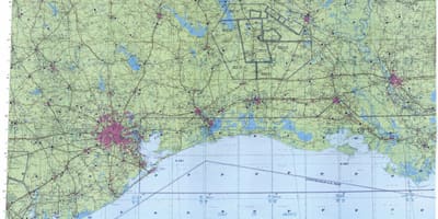 Topografické mapy z Houston