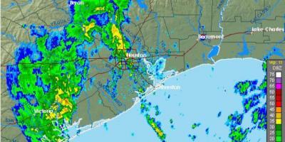 Dážď mapu Houston